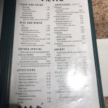 September. Speisekarte