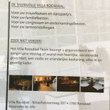 Villa Roosdaal Carte