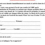 Snack L'entr'act Carte