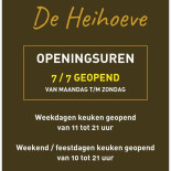 De Heihoeve Carte