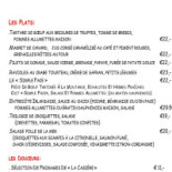 Le Resto D'en Face Carte