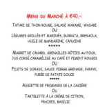 Le Resto D'en Face Carte