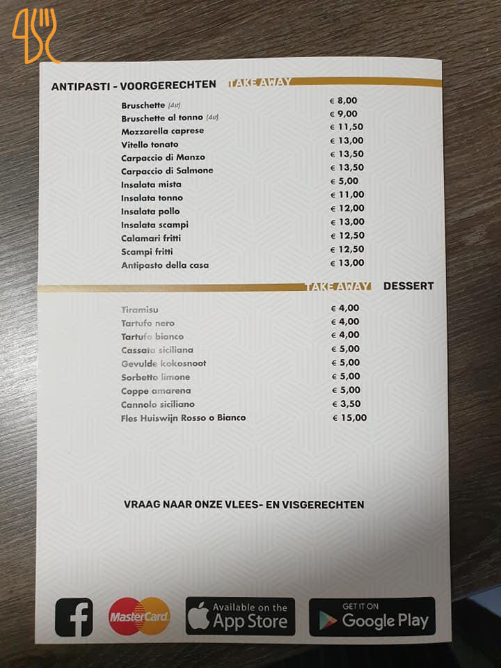 Pizzeria Da Angelo Carte