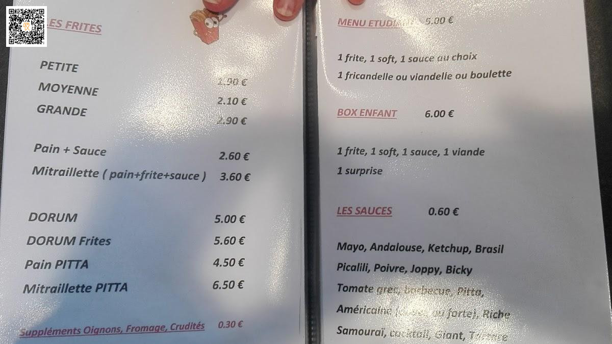 La Petite Fourchette Carte