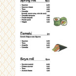 Sozo Sushi Carte