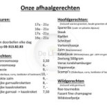 Eethuis De Linden Carte