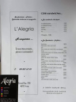 Alegria Carte