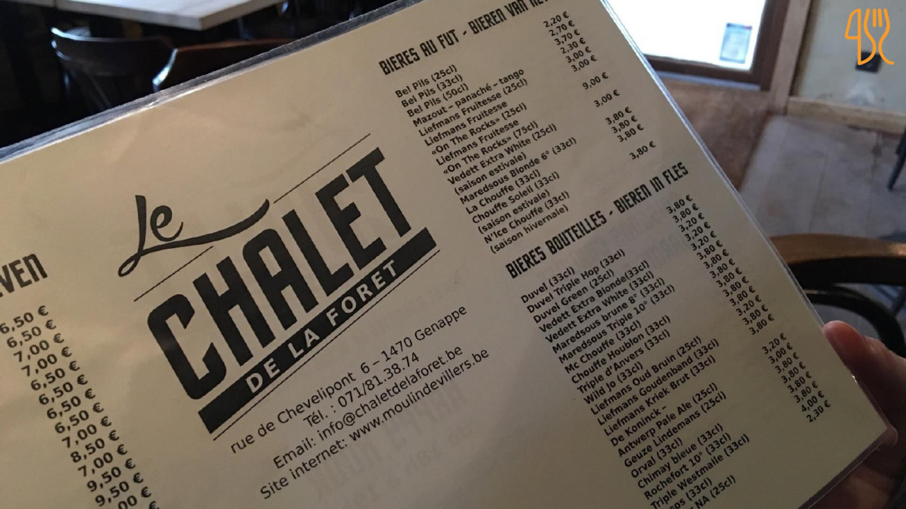 Le Chalet De La Foret Carta