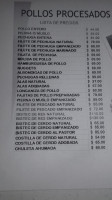 Mcdonald's menu