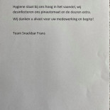 Snackbar Frans Carta