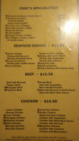 Van Der Meer Ijmuiden menu