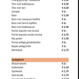 Het Javaanse Smulpaleis Speisekarte