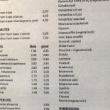 Cafetaria D'n Bakker Carte