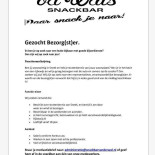 Snackbar Van Der Wal Carte