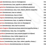 Eethuis Cousco Carte