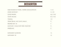 De Stoof menu