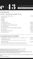 Le 43 Carte
