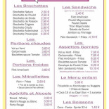 Au Grain D'sel Carte