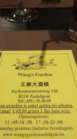 Wang's Garden Carta