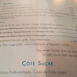 Le Vert Deau Speisekarte