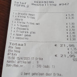 Strandpaviljoen Meerzicht Carte