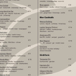 Vanleenen. Menu