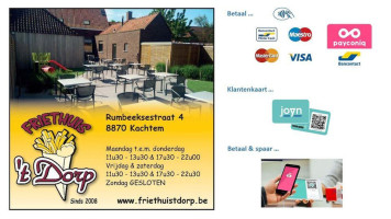 Friethuis 't Dorp Carte
