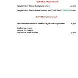 Lo Sfizio The Authentic Italian Cafe Lunch Speisekarte