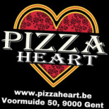 Pizza Burger Heart Logo