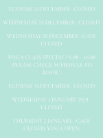 Flink Café Event Space Menu