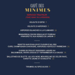 Minimes Cafe Carta