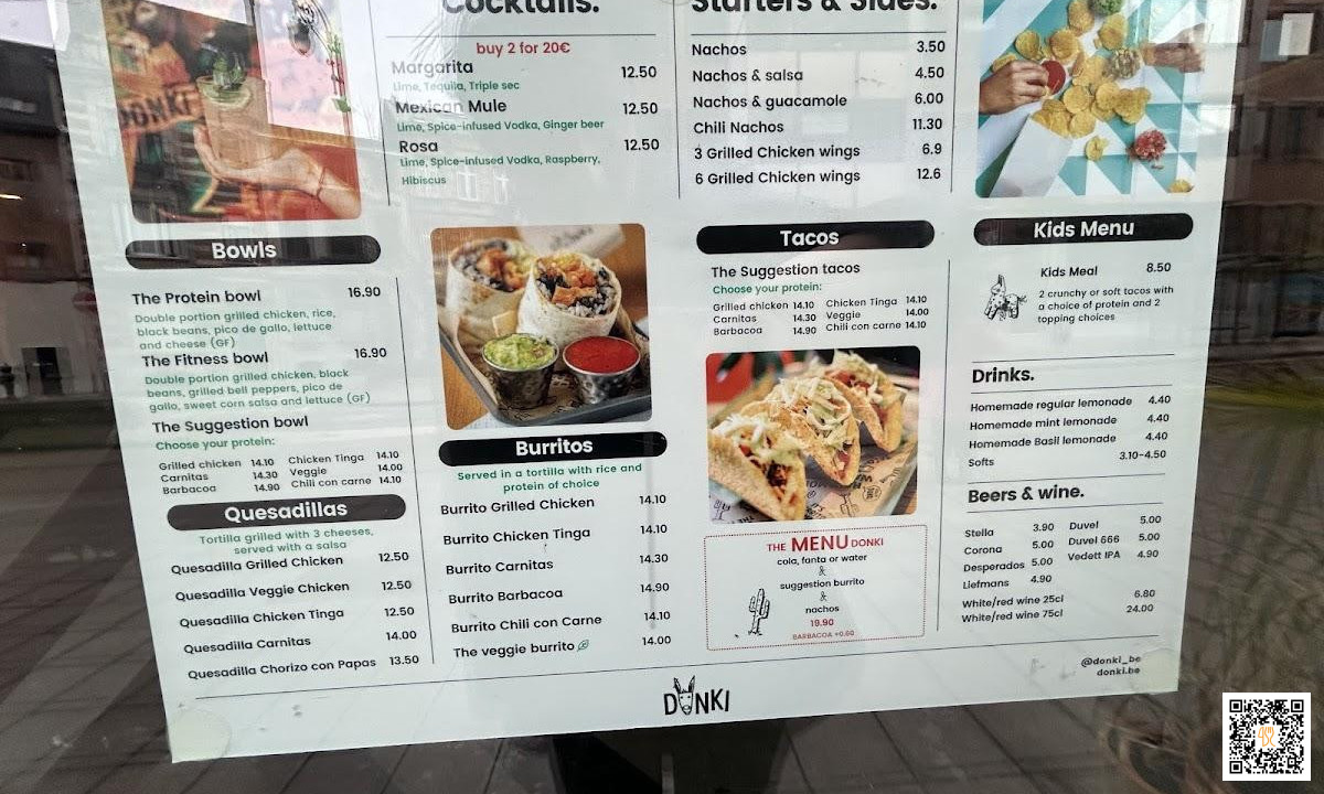 Donki Speisekarte