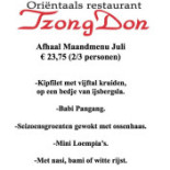 Orientaals Tzong Don Carte