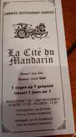 La Cite Du Mandarin Carta
