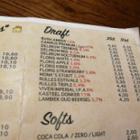 Delirium Taphouse Carte