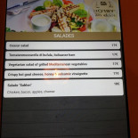 Pop Up Sablon Speisekarte