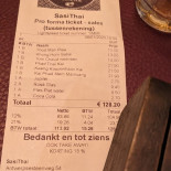 Sasi Thai, Thai Food Lounge Carte