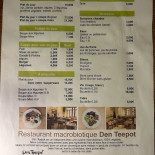 Den Teepot Bio Shop Natuurwinkel En Vegan/macrobiotisch Carte