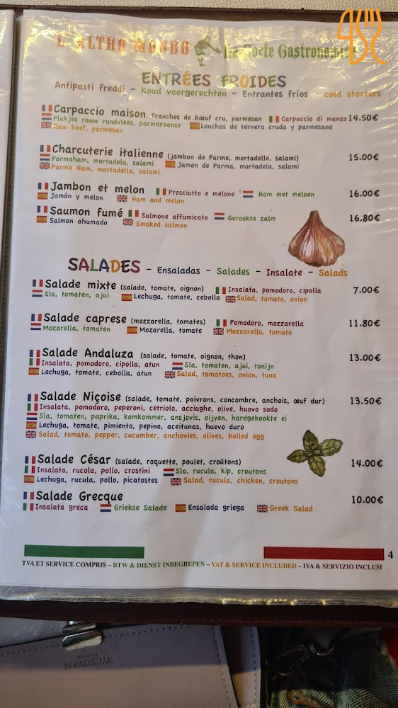 La Corte Gastronomica Carte