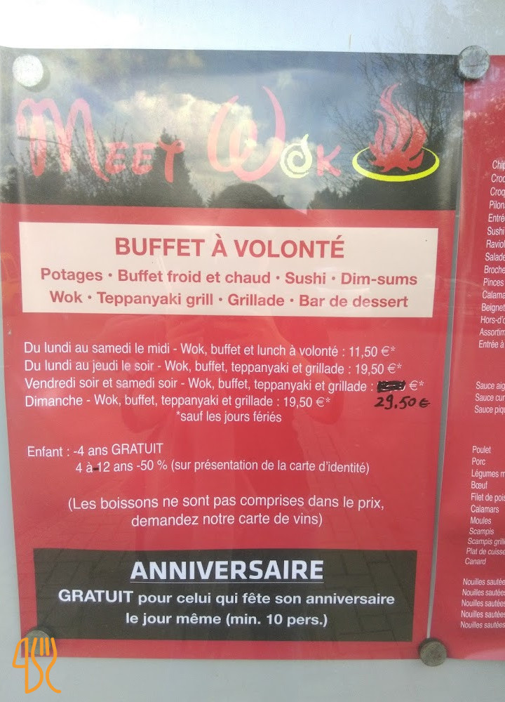 Meet Wok Speisekarte