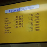 Bus Stop Speisekarte