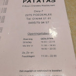 Las Patatas Carte