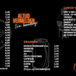 Cafetaria De Jongens Carte