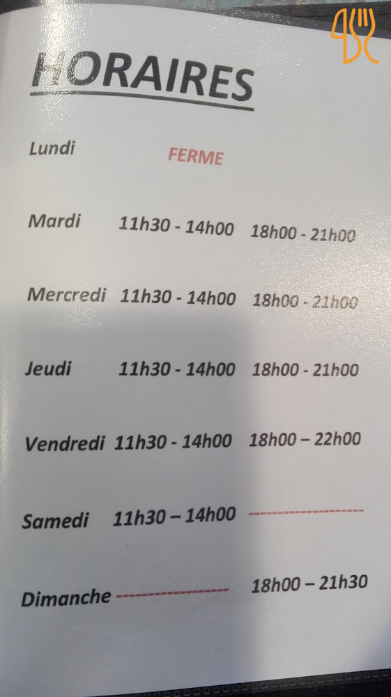 La Petite Fourchette Speisekarte