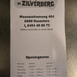 Frituur De Zilverberg Carte