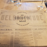 La Cocotte Belge Carta