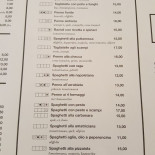 Pocomatto Speisekarte