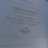Hemelhoeve Speisekarte