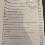 Pinocchio Speisekarte