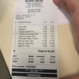 Sushi Buzz Menu